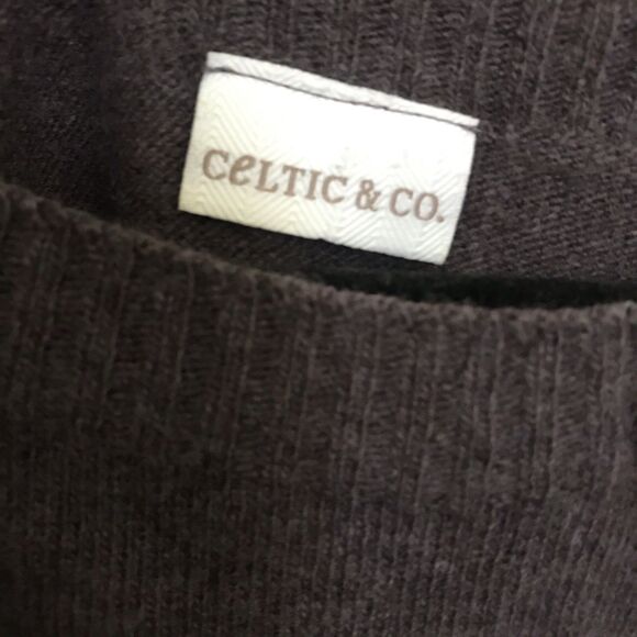 Celtic & Co Lambs wool Sweater Jumper Women's XS Purple Round Neck Long Sleeve - Picture 2 of 9